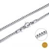Stainless Steel Silver Box Chain Bracelet and Necklace Men Women 1mm-4mm 7'-38' (22, 2.5mm, Silver) view 3
