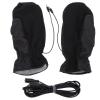Beaupretty 1 Pair USB Heated Gloves Finger Gloves Winter Thermal Mitten Hands Warmer for Indoor Outdoor Black