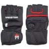 Meister 2 Pound Neoprene Weighted Gloves for Cardio & Heavy Hands (Pair) - 2lb x 2 - Black/Red view 2