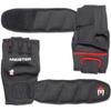 Meister 2 Pound Neoprene Weighted Gloves for Cardio & Heavy Hands (Pair) - 2lb x 2 - Black/Red view 3