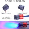 Adapter for 3/8-32 Thread to 8-32 1/4-28 3/8-24 7/16-20 E-Tac Bow Sight Light (3/8-32 to 7/16-20) view 2