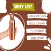 Castel Royale Copper Water Bottle Ayurvedic Water Copper Bottle - Leak-Proof Water Bottle Seal Cap, Joint Free Copper Bottle view 3