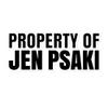 Property of Jen Psaki Sticker Joe Biden Funny Political President White HousePress Secretary Psakibomb Bubble-Free Decal view 1