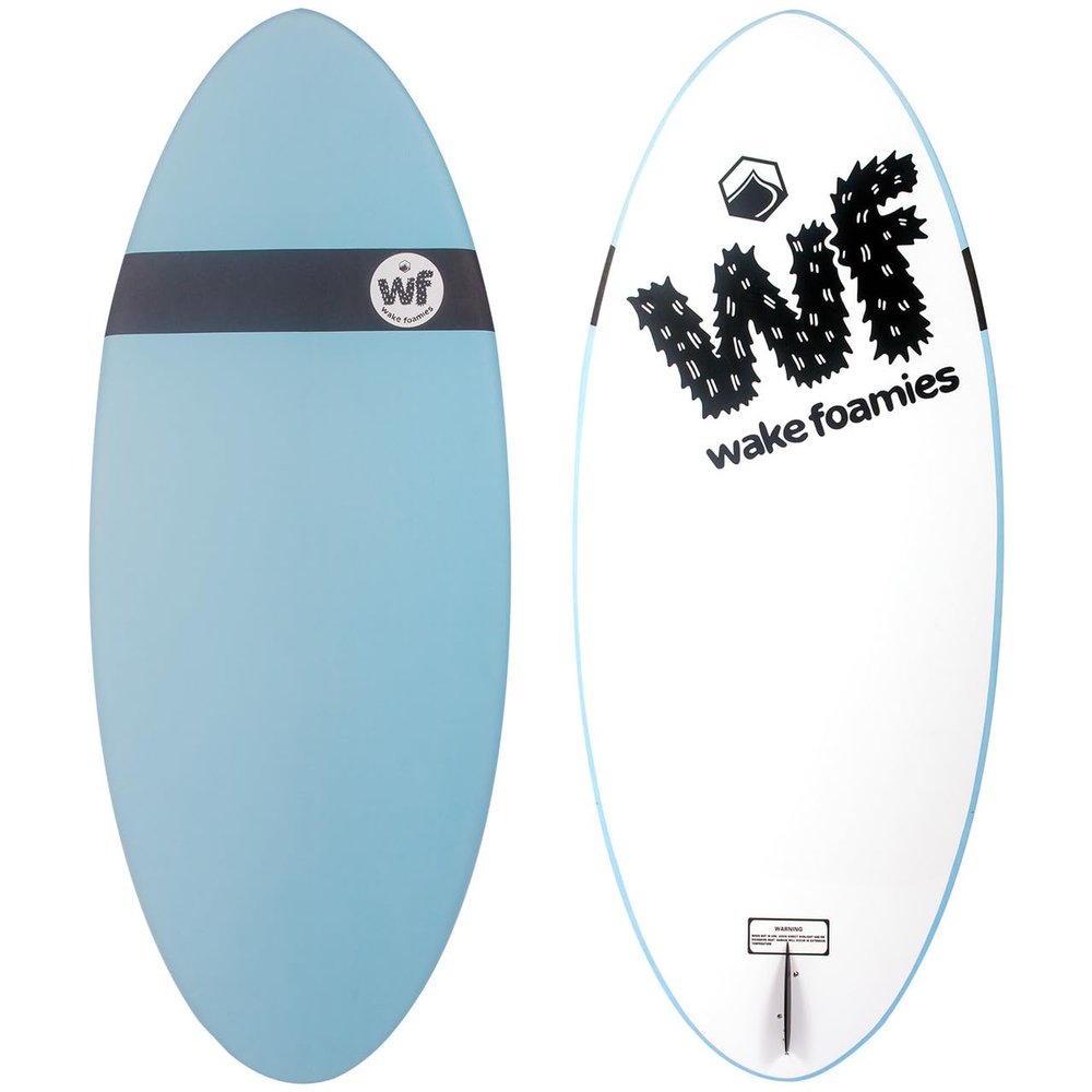Liquid Force Wake Foamie Skim Surfer Board - White/Blue, 4'4"