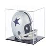 Mini Helmet Display Case Clear Acrylic Football Mini Helmet Protection Holder Dustproof Storage Collectibles Showcase view 1