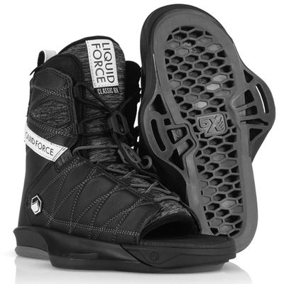 Liquid Force Classic 6X Open-Toe Wakeboard Bindings, 8-10
