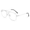 GQUEEN Fake Glasses Women Men Clear Lens Metal Frame UV400 Protection Fashion Retro Pilot Style Eyeglasses view 1