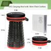 ALEVMOOM Upgraded XXL Collapsible Stool with Cushion 19.7",1000lbs Max Weight,Wider & Taller Pop Up Seat, Heavy Duty Portable Retractable Folding Stool for Camping & Outdoors (Red) view 2