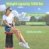 ALEVMOOM Upgraded XXL Collapsible Stool with Cushion 19.7",1000lbs Max Weight,Wider & Taller Pop Up Seat, Heavy Duty Portable Retractable Folding Stool for Camping & Outdoors (Red) view 3