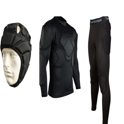 Jellybro Men's Padded Football Protective Gear Set Training Suit for Soccer Basketball Paintball Rib Protector (X-Large)