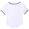 babyhealthy Kids Baseball Jersey Button Down Hip Hop Personalized Sport T Shirts Tops for Boys White view 3