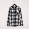 tuduoms Womens Lightweight Long Sleeve Shirts Casual Buffalo Plaid Button Down Blouse Shirts Jackets Loose Oversized Shacket view 4