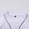 babyhealthy Kids Baseball Jersey Button Down Hip Hop Personalized Sport T Shirts Tops for Boys White view 4