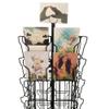 LSXIAO Adjustable Greeting Card Rack Postcard Display Stand 4 Tier 16 Pocket, Organizer Book CD DVD Brochure Rotating Post Office Display Stand (Color : Black, Size : 4-Tier) view 2