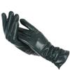 Classic Pleated Leather Gloves Women Color Real Leather Gloves Women Sheepskin Leather Winter Gloves Women Black Green 8 view 1