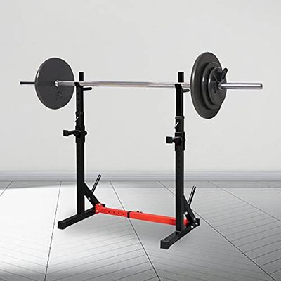 Barbell Stand Adjustable Squat Rack Stand, Barbell Rack,Dipping Station Gym Weight Bench Press Stand