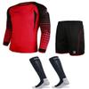 KELME Soccer Goalie Jersey Padded Uniform Kit - Goalkeeper Jersey, Shorts & Socks - Mens Football Padded Shirt - Kids and Adult Sizes (Red, Kids 12) view 1
