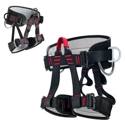 HandAcc Climbing belts, Thicken Professional Half Body Safety Belt for Rock Climbing, Fire Rescue, Expanding Training and Outdoor Adventure Activities
