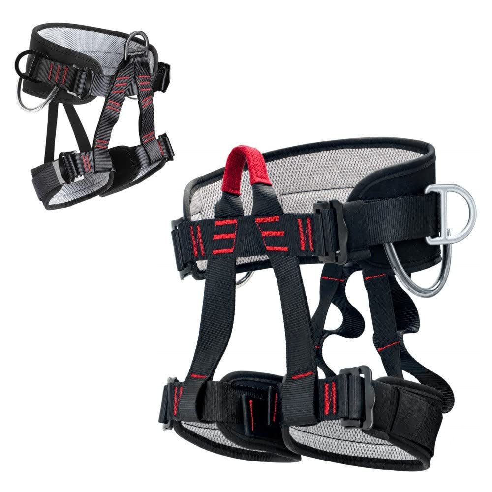 HandAcc Climbing belts, Thicken Professional Half Body Safety Belt for Rock Climbing, Fire Rescue, Expanding Training and Outdoor Adventure Activities