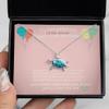 Gift for 10 Year Old Girls, Birthday Gift for 10 Year Old Girl, Necklace for Girls Age 10 - Opal Turtle Necklace view 3