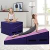 CL.Store Incline Gymnastics Mat 48 x24 Inch Foldding Exercise Mat,Gymnastic Tumbling Mat w/ view 1