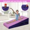 CL.Store Incline Gymnastics Mat 48 x24 Inch Foldding Exercise Mat,Gymnastic Tumbling Mat w/ view 3