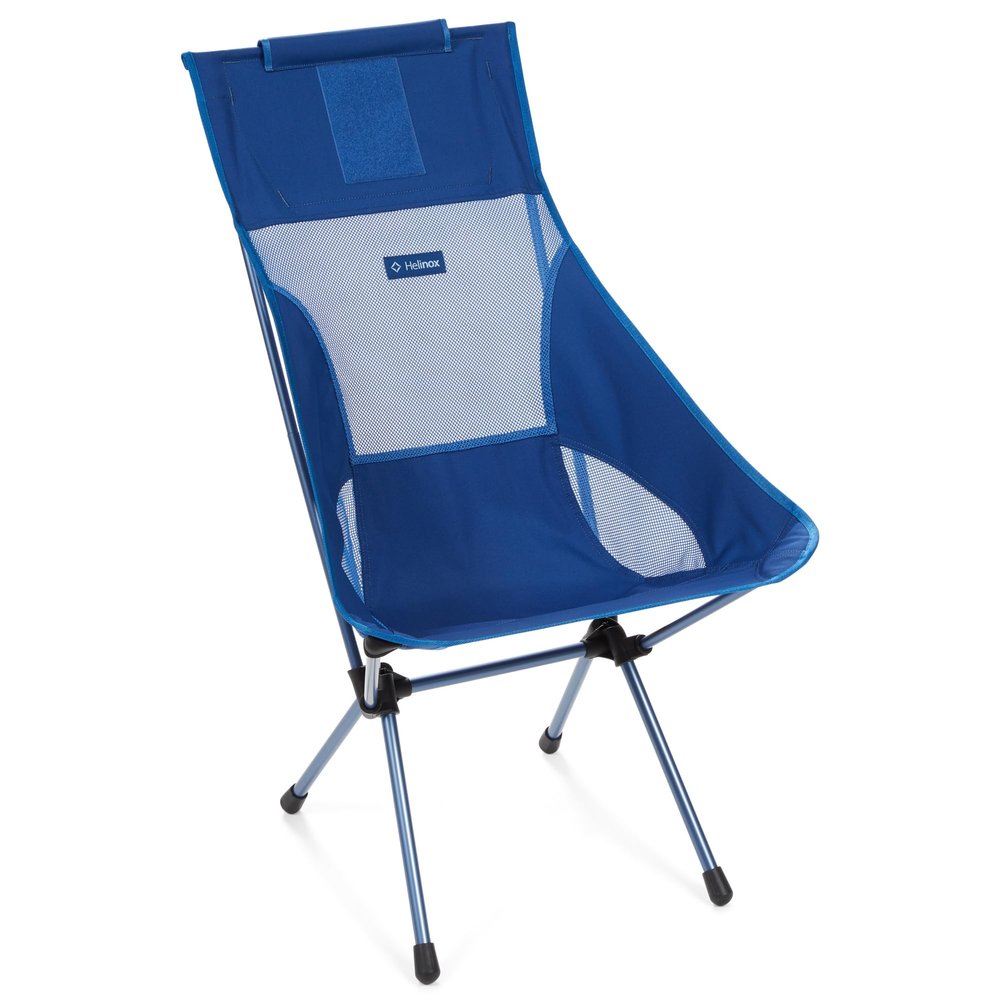 Helinox Sunset Chair Lightweight High-Back Collapsible Camping Chair Blue,3.4Ibs Outdoor Chairs, Picnic Chair, Portable Camping Chair, with Side Pockets
