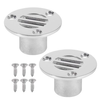 316 Stainless Steel 1" Boat Floor Deck Drain (Pack of 2)