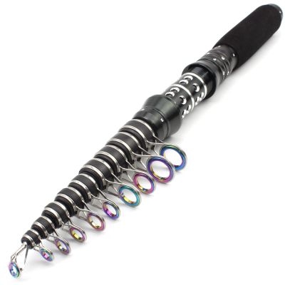 1.8m 2.1m 2.4m 2.7m 3.0m Ultra Short Carbon Telescopic Fishing Rod Fast Action Ultralight Carp Surf Spinning Rod Pocket Travel Pole Segmented Hard Rod Sea Fishing Big Fish Boat Fishing Rod ZYHYD