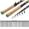1.8M 2.1M 2.4M 2.7M Spinning Casting Rod Comfortable Wooden Handle Rod Carbon Fiber Rod M Power Fast Fishing Rod Lure 15g-45g Trout Pikes Fish Rod Portable Boat Fishing Rod ZYHYD view 4