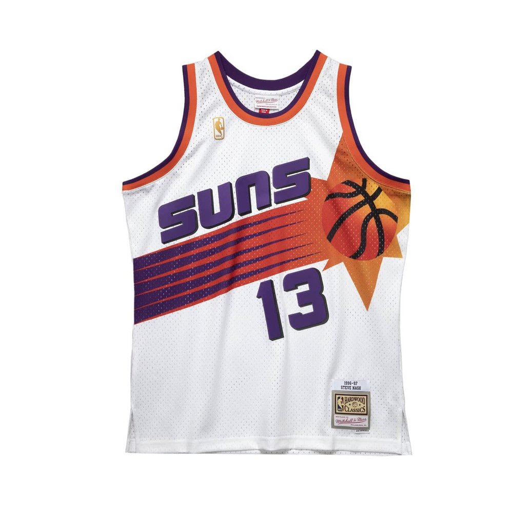 Adult Steve Nash Phoenix Suns Mitchell & Ness White Throwback Swingman Jersey - Men's