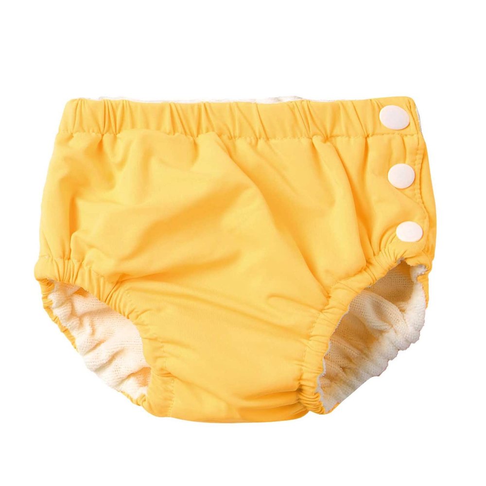 YOOJIA Baby Boys Girls Reusable Swim Diaper Washable Adjustable Bloomers Swimsuit Swimming Apparel Yellow 12-18 Months