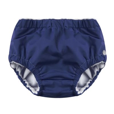 YOOJIA Baby Boys Girls Reusable Swim Diaper Washable Adjustable Bloomers Swimsuit Swimming Apparel Navy Blue 12-18 Months