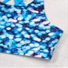 Daenrui Kids Girls 2 Piece Gymnastics Dance Athletic Set Crop Tops with Booty Shorts Activewear Swimwear Blue 12 Years view 3