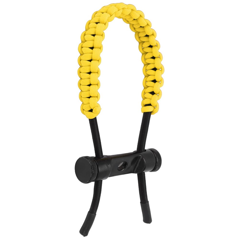 SPYMINNPOO Bow Wrist Sling, Wrist Sling Wrist Strap Hand-Knitted Cord Rope Adjustable for Training Exercising(Yellow) Leisure Sports