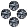 BuyBocceBalls - EPCO Candlepin Bowling Balls - Marbleized - Black, White & Grey (4 1/2 inch- 2lbs. 7oz.) - 4 Balls - Made in USA view 1