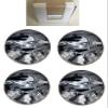 BuyBocceBalls - EPCO Candlepin Bowling Balls - Marbleized - Black, White & Grey (4 1/2 inch- 2lbs. 7oz.) - 4 Balls - Made in USA view 3