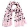 Scarves Spring Summer Pink White Doberman Dog Animal Printed Scarf for Dog Lover Mom Gifts view 1
