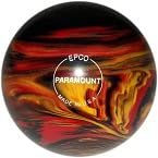 BuyBocceBalls - EPCO Candlepin Bowling Balls - Marbleized - Black, Red & Yellow (4 1/2 inch- 2lbs.7oz.) - Single - Made in USA