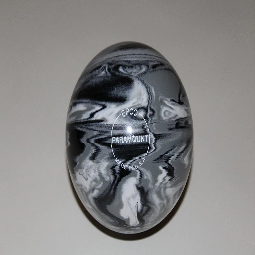 BuyBocceBalls - EPCO Candlepin Bowling Balls - Marbleized - Black, White & Grey (4 1/2 inch- 2lbs. 5oz.) - Single - Made in USA