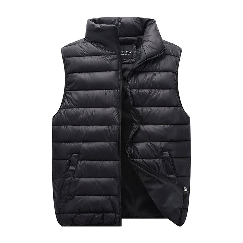 tuduoms Women's Packable Lightweight Down Vest Stand Collar Water-resistant Puffer Padded Gilet Stand Collar Tops Coats
