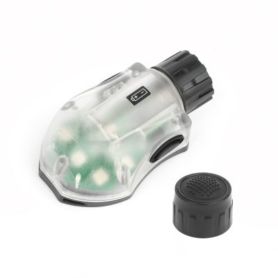 NOBUHIRO Tactical Helmet Signal Light, IR Strobe + 5-Speed Green LED Strobe with Vibration for Survival Identification Hunting Outdoor Sports
