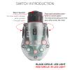 NOBUHIRO Tactical Helmet Signal Light, IR Strobe + 5-Speed Green LED Strobe with Vibration for Survival Identification Hunting Outdoor Sports view 3