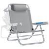 ICECO Backpacking Beach Chairs for Adults, 5 Positions Reclining Chair, Heavy Duty Folding Chairs, Portable Lay Flat Outdoor Chair with Cup Holder for Beach, Camping, Lawn, 350lb Capacity view 1