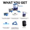 Fire Maple Polaris Pressure Regulator Cooking System | Portable Camping Backpacking Gas Stove with Piezo Ignition POT Support & Stand | Compact Gas Stove Burner for Hiking Bushcraft Trekking (Blue) view 4
