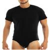Sxiwei Men's Sport Wresting Singlet Shirt Bodysuit Jumpsuit One-piece Romper Black X-Large view 1