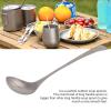 Long Handle Soup Spoon, 7.9in Long Handle Spoon with Large Bowl Portable Soup Spoon Soup Ladle for Camping Backpacking view 3