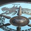 ARTIZANSTORE Medieval Wood & Steel Dragon Viking Round Shield Armor Templar Shield view 3