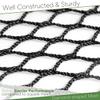 Morelux 10x15ft Golf Impact Net | High-Density 3/4" Black Netting | Heavy-Duty 3.0mm Polyester Replacement Net for Professional Training & Simulators (Net Only) view 2