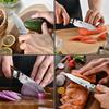 ZhengSheng 4.5-Inch Folding Kitchen Knife with Ultra Sharp 440A Stainless Steel Blade and Natural Olive Handle for BBQ, Peeling, Outdoor Camping view 4
